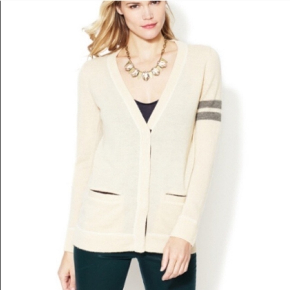 Free People Ivy Varsity Cardigan Size XS Wool Preppy Casual